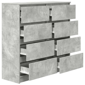 Betongraues Sideboard 100x35x99 cm
