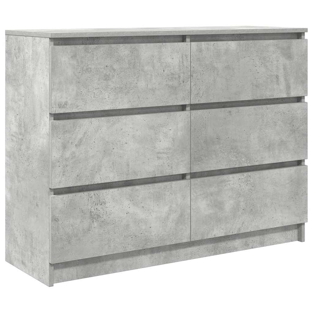 Sideboard Betongrau 100x35x76 cm