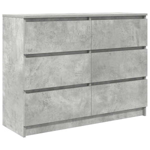 Sideboard Betongrau 100x35x76 cm