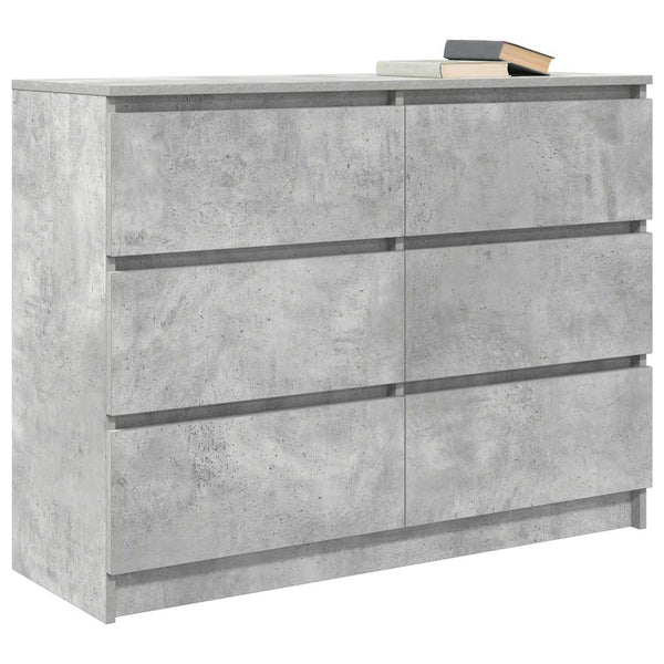 Sideboard Betongrau 100x35x76 cm