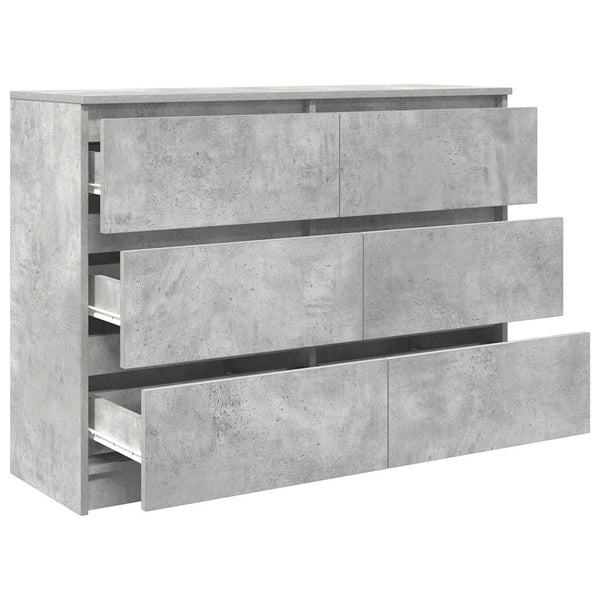 Sideboard Betongrau 100x35x76 cm