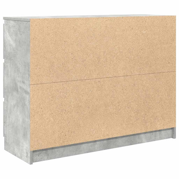 Sideboard Betongrau 100x35x76 cm