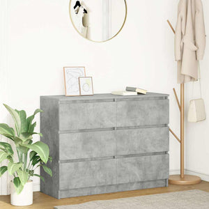 Sideboard Betongrau 100x35x76 cm