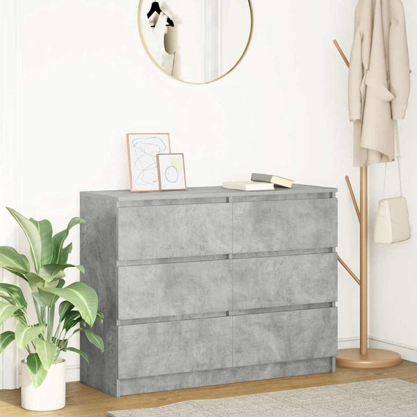 Sideboard Betongrau 100x35x76 cm