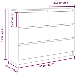 Sideboard Altholz-Optik 100 cm