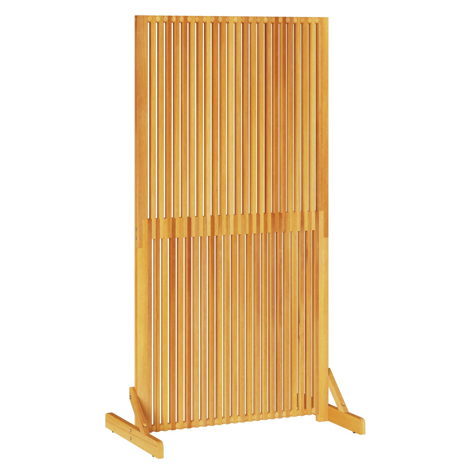 Akazienholz Sichtschutz Braun 150cm