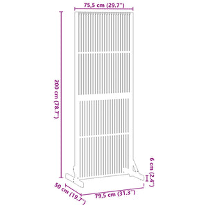 Akazie Sichtschutzwand Braun 200cm
