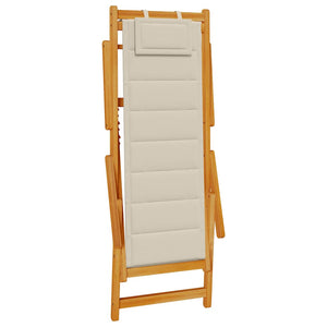 Klappstuhl Taupe mit Armlehnen