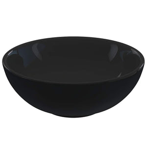 Schwarzes Keramik Waschbecken - Ø28cm
