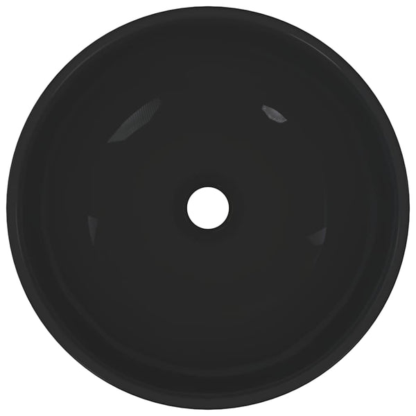 Schwarzes Keramik Waschbecken - Ø28cm