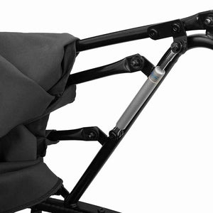 Outdoor-Loungebett mit Dach Schwarz Poly Rattan