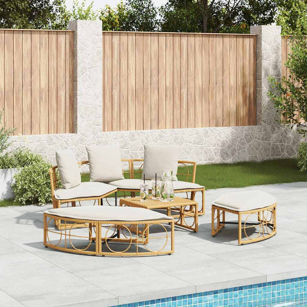Poly Rattan Outdoor Loungebett