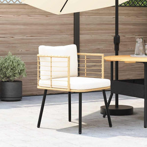Gartenstuhl Poly Rattan mit Kissen