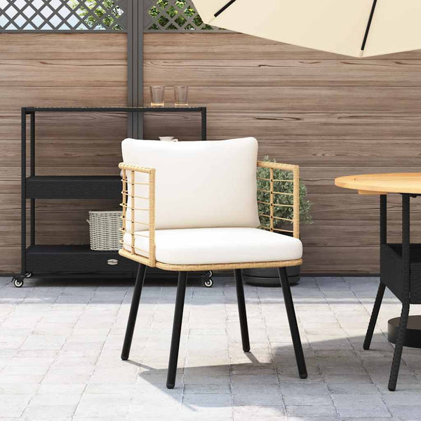 Gartenstuhl Poly Rattan mit Kissen