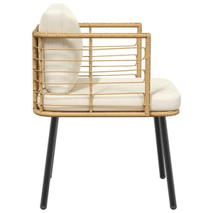 Gartenstuhl Poly Rattan mit Kissen