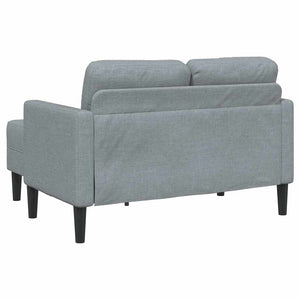 2-Sitzer Sofa mit Chaiselongue Hellgrau