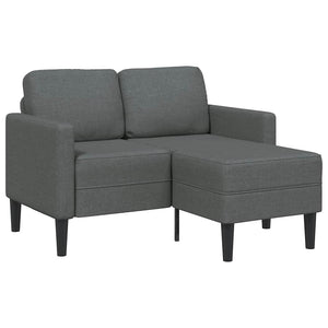2-Sitzer Sofa mit Chaiselongue Dunkelgrau