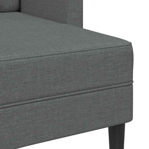 2-Sitzer Sofa mit Chaiselongue Dunkelgrau