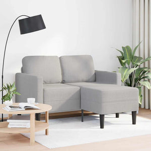 2-Sitzer L-Sofa mit Chaiselongue Wolkengrau
