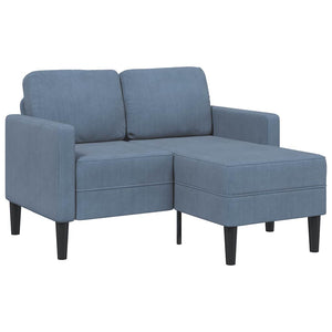 2-Sitzer L-Sofa mit Chaiselongue, Blau