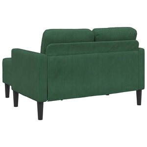 2-Sitzer Sofa mit Chaiselongue Dunkelgrün