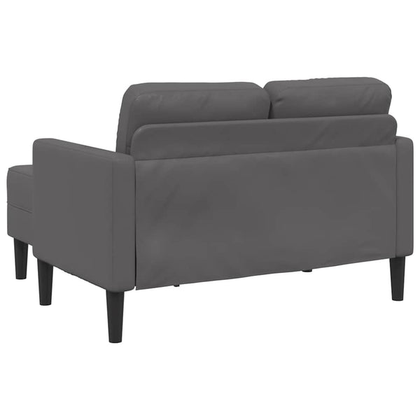 2-Sitzer L-Sofa mit Chaiselongue, Grau