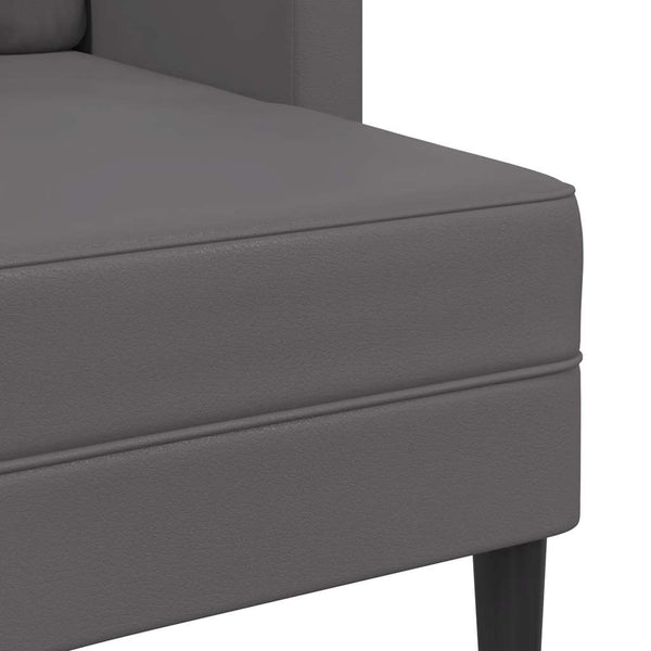 2-Sitzer L-Sofa mit Chaiselongue, Grau