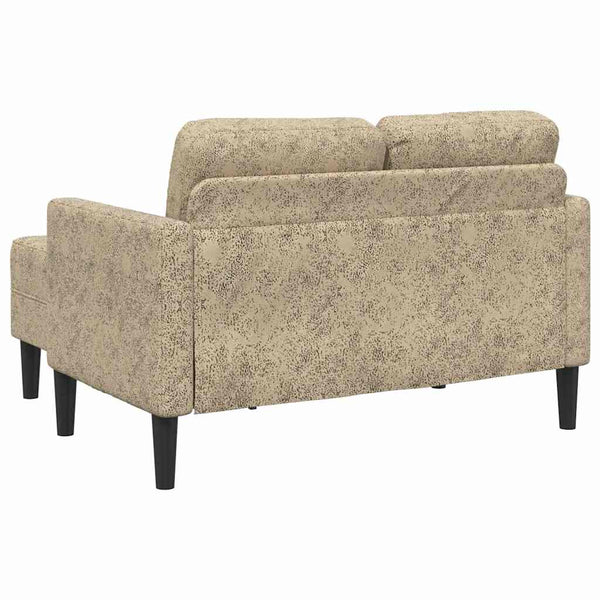 2-Sitzer L-Sofa mit Chaiselongue Hellgrau Kunstleder