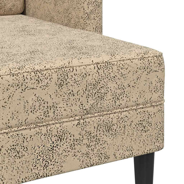 2-Sitzer L-Sofa mit Chaiselongue Hellgrau Kunstleder
