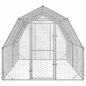 Verzinkter Hühnerstall 2,5x4x2,25 m