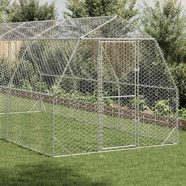 Verzinkter Hühnerstall, 2,5x6x2,25 m