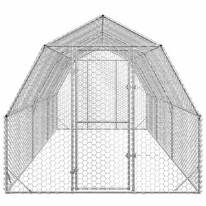 Verzinkter Hühnerstall, 2,5x6x2,25 m