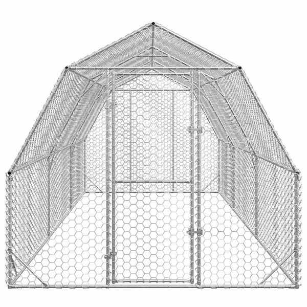 Verzinkter Hühnerstall, 2,5x6x2,25 m