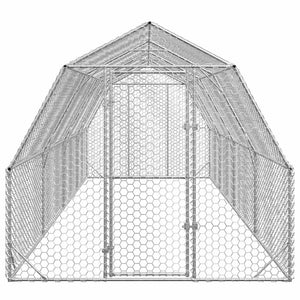 Verzinkter Hühnerstall 2,5x8x2,25 m