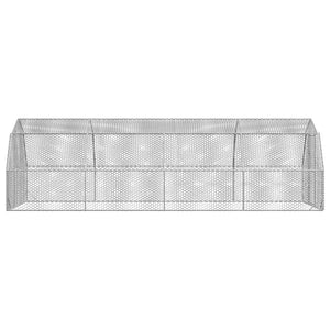 Verzinkter Hühnerstall 2,5x8x2,25 m