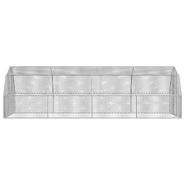 Verzinkter Hühnerstall 2,5x8x2,25 m