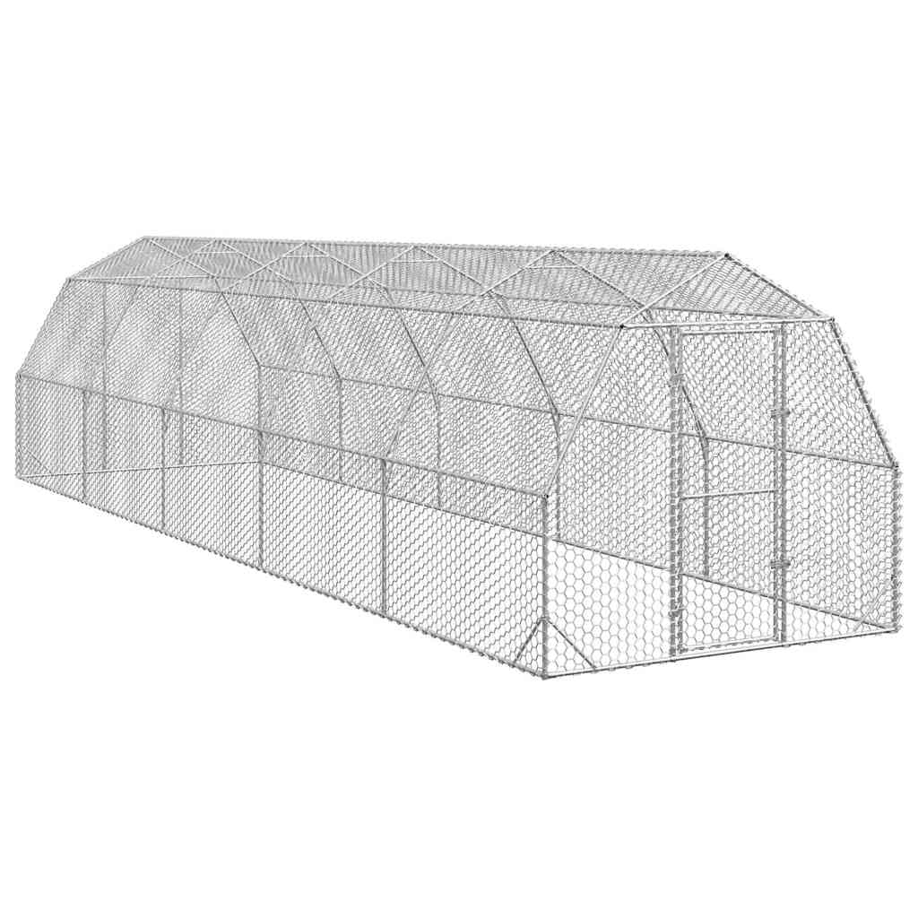 Verzinkter Hühnerstall 2,5x10x2,25 m