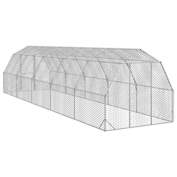 Verzinkter Hühnerstall 2,5x10x2,25 m