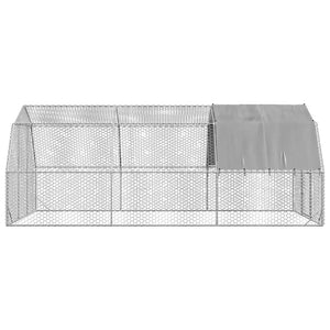 Verzinkter Hühnerstall mit Dach 2,5x6x2,25 m