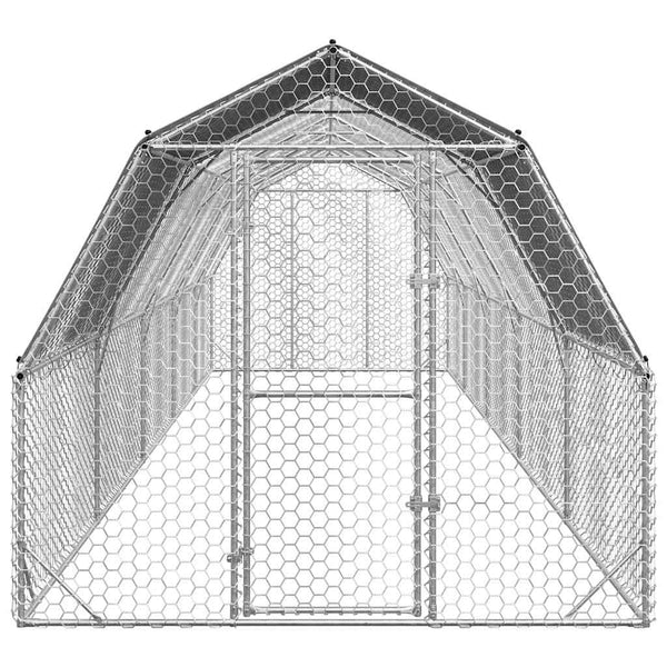 Verzinkter Hühnerstall mit Dach 2,5x10x2,25m