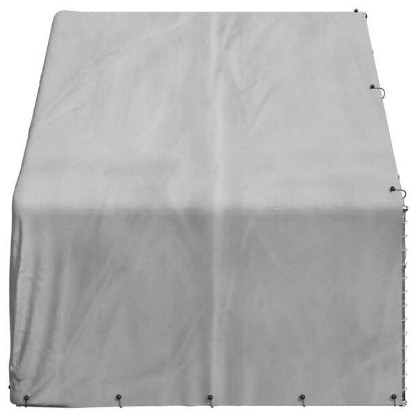 Verzinkter Outdoor-Hundezwinger mit Abdeckung 3x2x1,9m
