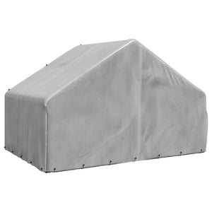 Verzinkter Outdoor-Hundezwinger mit Abdeckung 3x2x1,9m