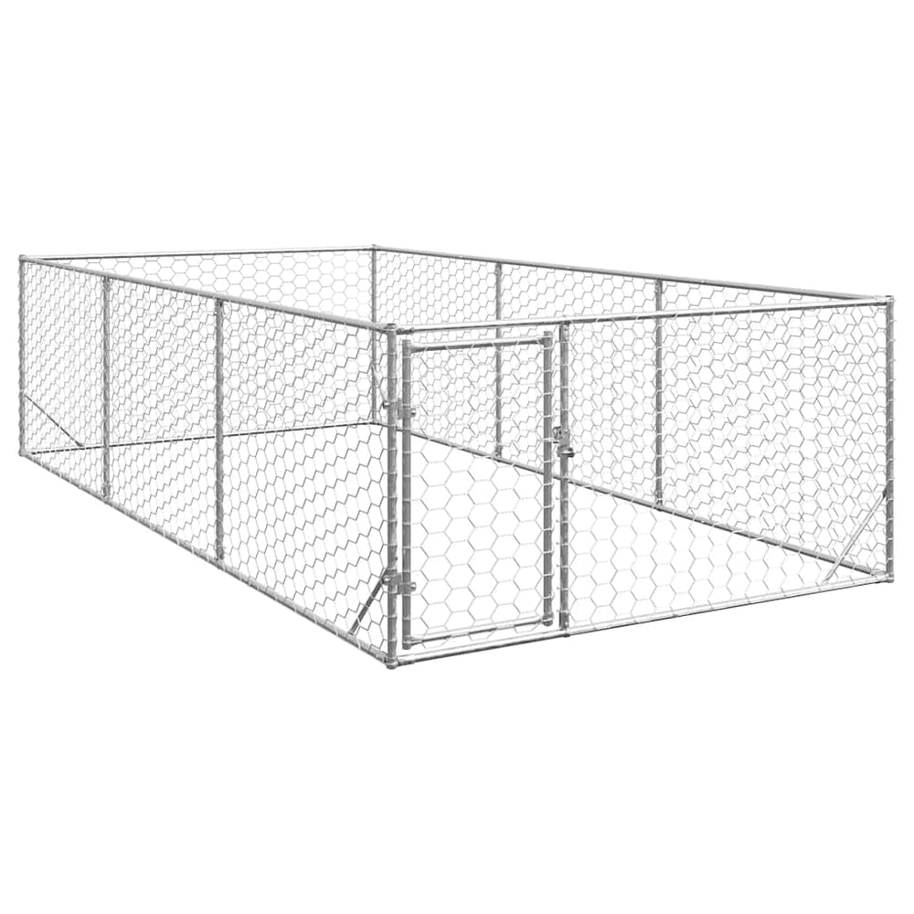 Verzinkter Outdoor-Hundezwinger 2x4x1m