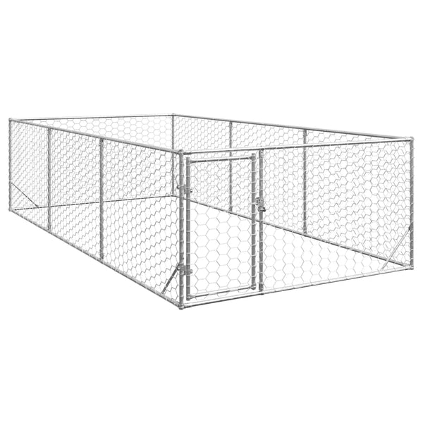 Verzinkter Outdoor-Hundezwinger 2x4x1m