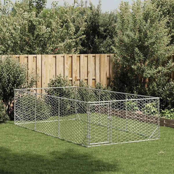 Verzinkter Outdoor-Hundezwinger 2x4x1m