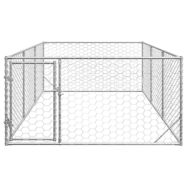 Verzinkter Outdoor-Hundezwinger 2x4x1m