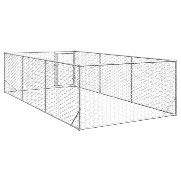 Verzinkter Outdoor-Hundezwinger 2x4x1m