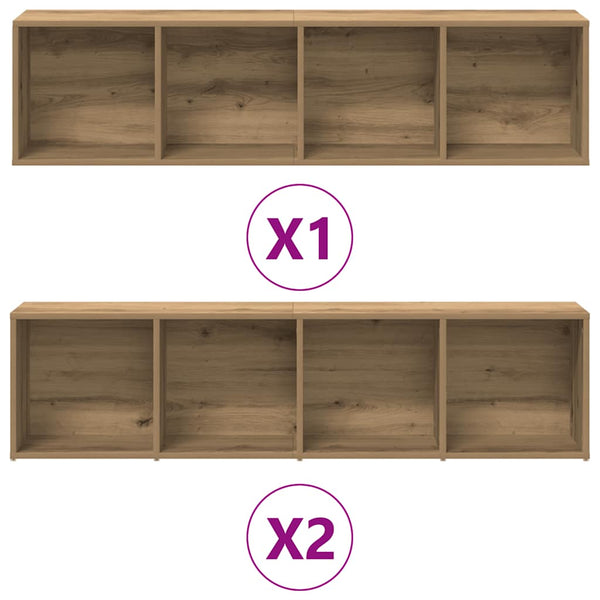 Bücherschränke 3er Set Artisan Eiche