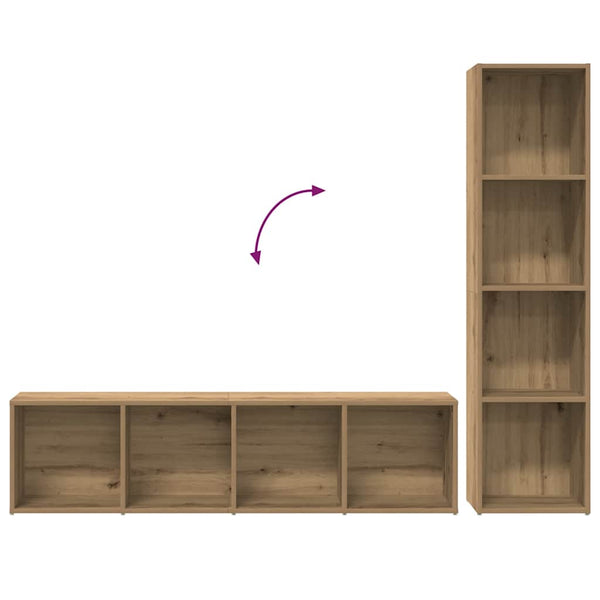 Bücherschränke 3er Set Artisan Eiche