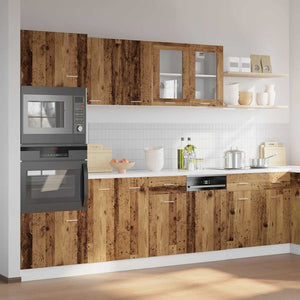 7-tlg Küchenschrank-Set Lyon Altholz-Optik